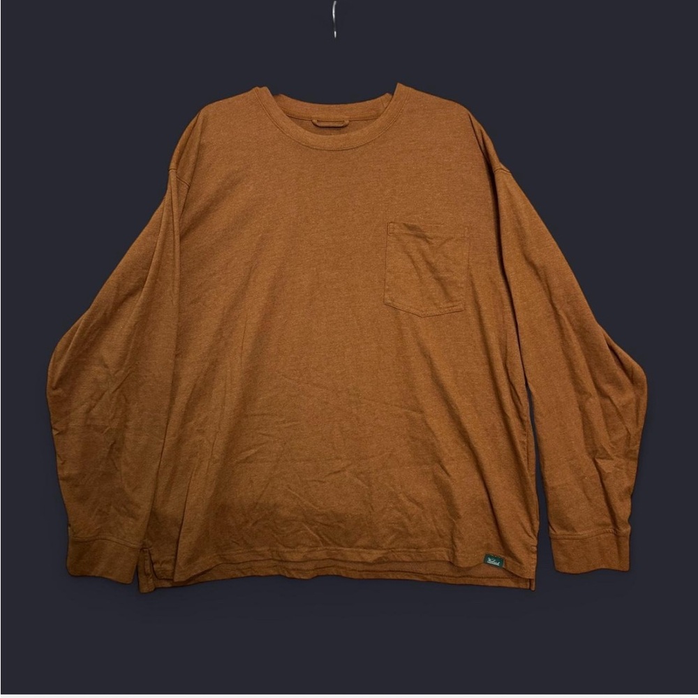 Woolrich Men's Rust Long‎ Sleeve Tee